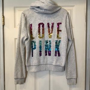 Victoria Secret Pink Sequin Sweatshirt